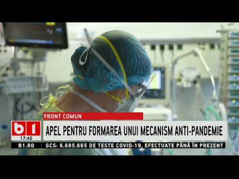 FRONT COMUN - APEL PENTRU FORMAREA UNUI MECANISM ANTI PANDEMIE_Stiri B1_30 martie 2021