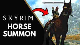 How To Call Your Horse In Skyrim Explained (whistle summon)