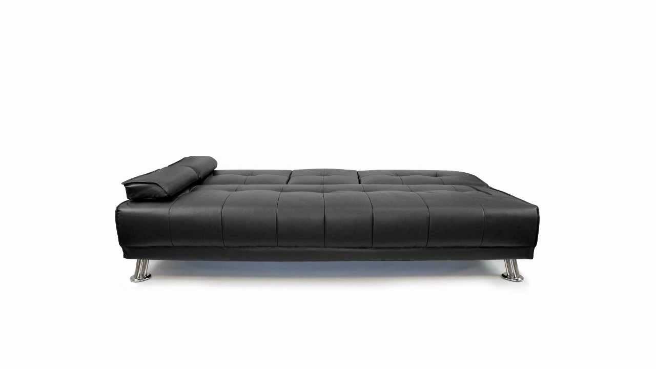 Watch video Furnisho - New Manhattan 3 Seater Faux Leather Sofa Bed - Modern Designer Living Room Furniture Now Furnisho - New Manhattan 3 Seater Faux Leather Sofa Bed - Modern Designer Living Room Furniture