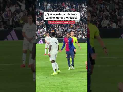 Heated comments between Vini jr & Lamine Yamal😤 #football #viniciusjr #lamineyamal