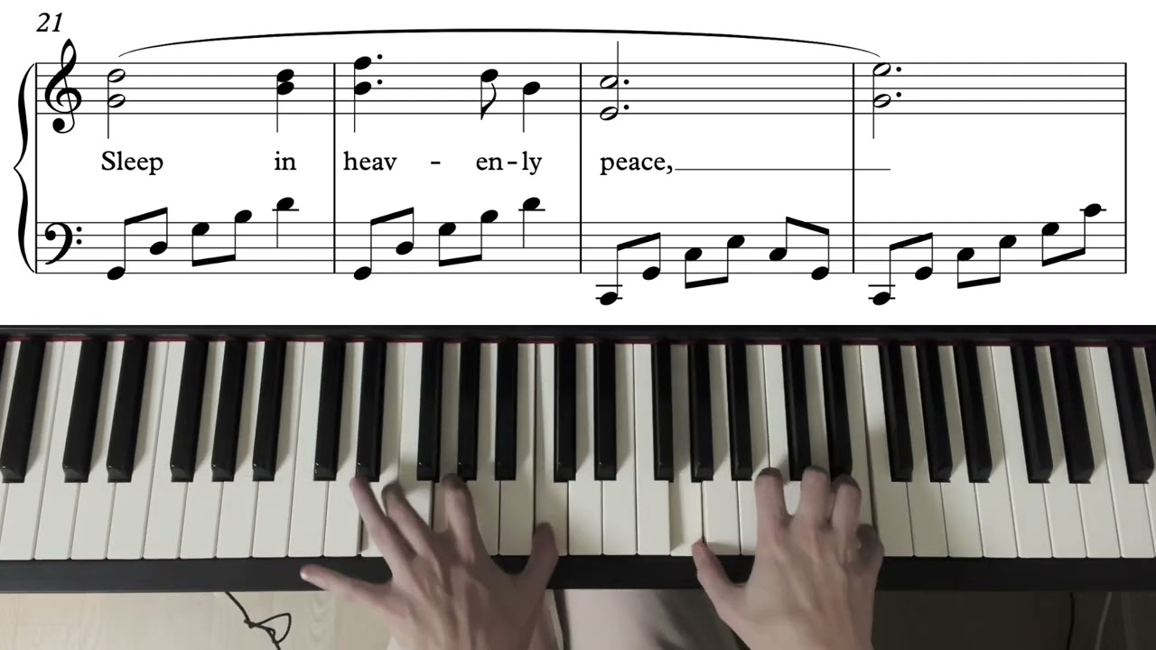 Silent Night 🎄| with Piano Score