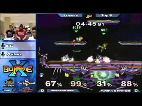 BoPME X Melee - $wank + Phrigid (Green) vs. Khale + Harlenor (Blue) Losers Quarters