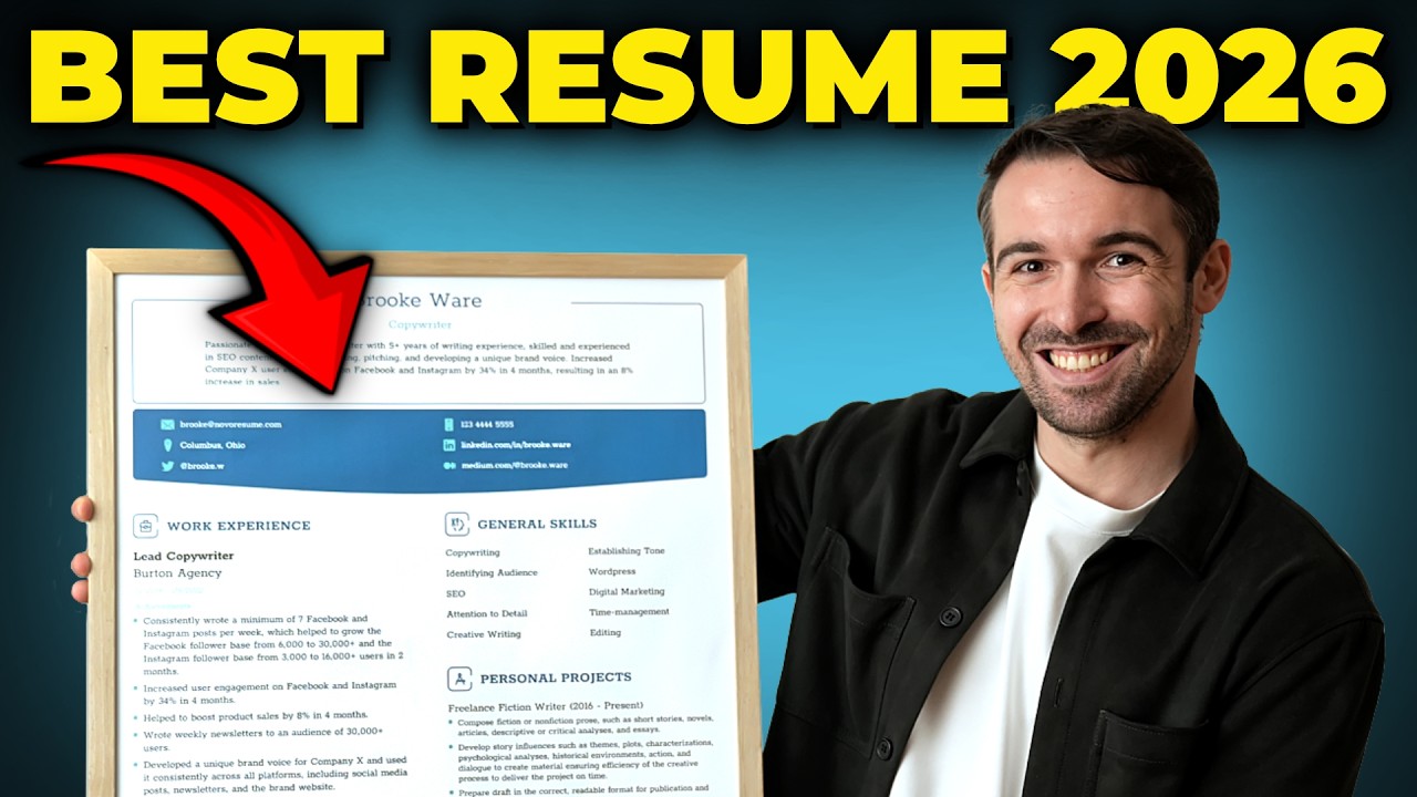 FREE Resume Templates for 2026 - ATS-Friendly video thumbnail