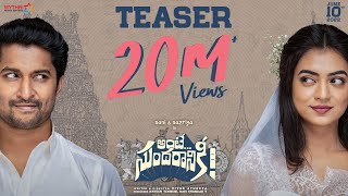 Ante Sundaraniki Teaser | Nani | Nazriya Fahadh | Vivek Sagar | Vivek Athreya | Mythri Movie Makers