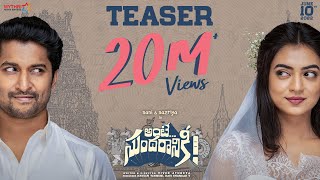 Ante Sundaraniki Teaser | Nani | Nazriya Fahadh | Vivek Sagar | Vivek Athreya |