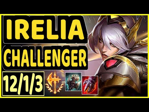 FINN (IRELIA) - 12/1/3 KDA CHALLENGER GAMEPLAY - EUW
