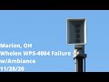 Marion OH Whelen WPS 4004 Failure W Ambiance 11 28 20
