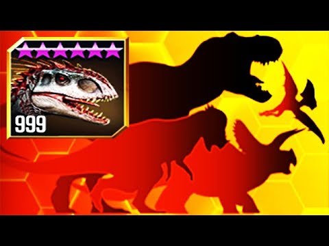 INDOMINUS REX vs 9 OPPONENTS (JURASSIC WORLD)