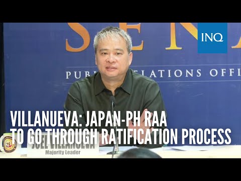 Villanueva: Japan-PH RAA to go through ratification process