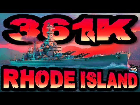 Rhode Island drückt 361K DMG *Ein Monster?!* im "300K Club" ⚓️ in World of Warships 🚢