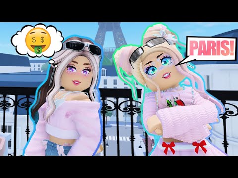 RICH GIRLS 💵 fly to PARIS 🗼 in Berry Avenue 🏡 XXL Roblox Roleplay