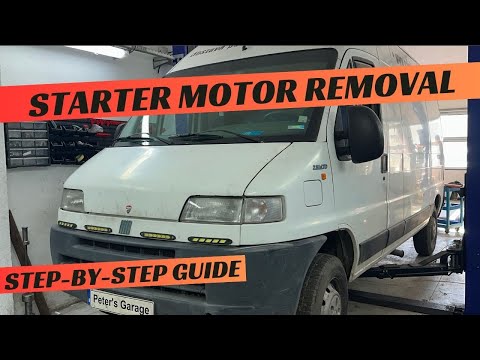 Fiat Ducato Anlassermotor ausbauen und ersetzen