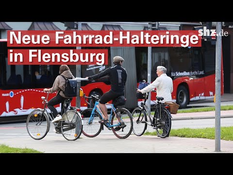 Zum Festhalten: Neue Halteringe für Radfahrer in Flensburg