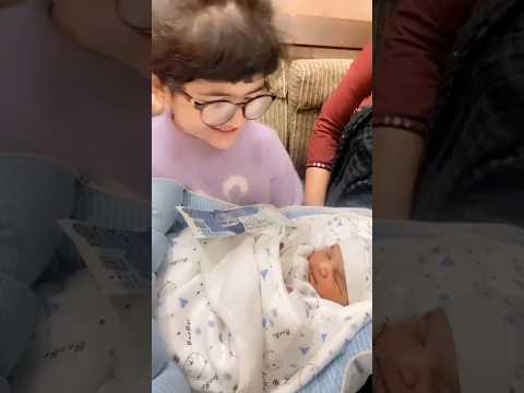 Rameen with new born baby          #reels #reelsvideo #rameen #funny #dubai #trending #body #baby
