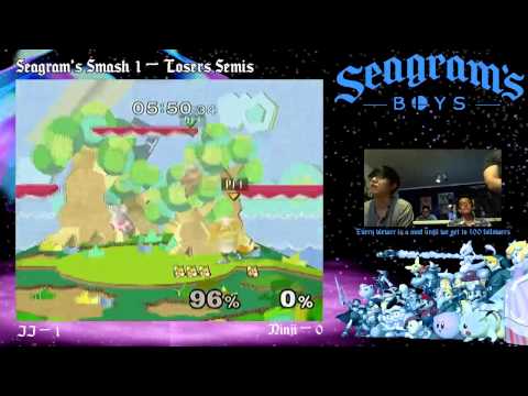 Seagram's Smash 1 - LS - JJ (White Fox) vs. Ninji (Red Fox, C. Falcon)