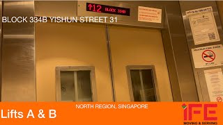 HDB Block 334B Yishun || IFE Elevator