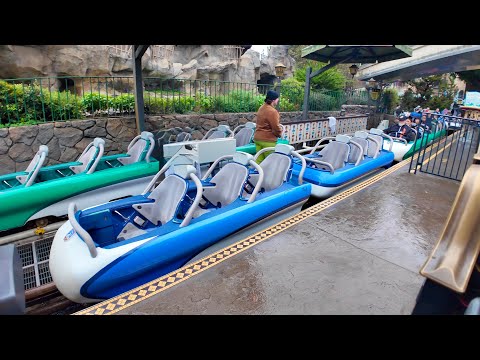 On-ride point of view of Matterhorn Bobsleds