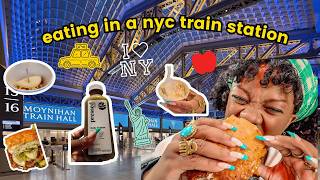 Learning to love solo dining in NYC 😋  | my food adventure at Moynihan Train Hall + solo dining tips