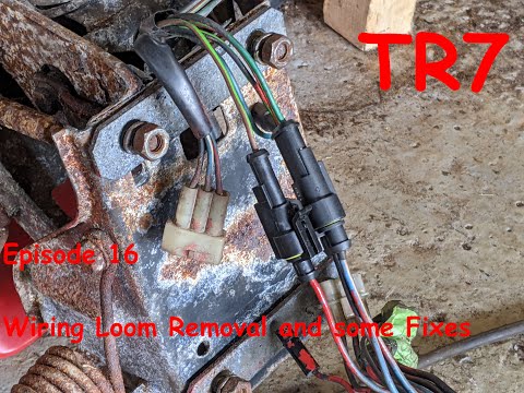 Triumph TR7 Restoration: Episode 16   Removing & Minor Fixes Wiring Loom