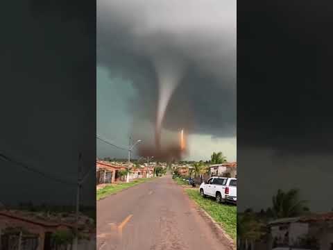 furacão em Rio Bonito Paraná #sehar #noticias #tornado #new