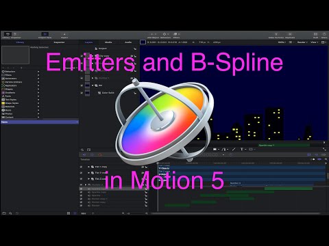 Emitters and B-Spline in Motion 5