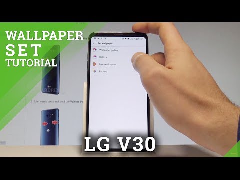 How to Set Up Wallpaper in LG V30 - Change Wallpaper |HardReset.Info
