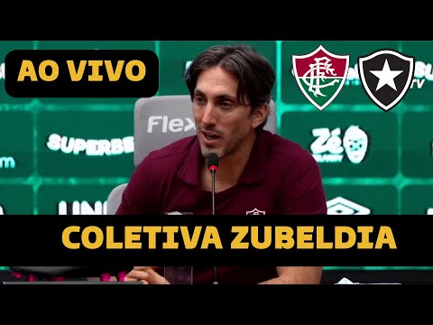 COLETIVA ZUBELDIA AO VIVO - FLUMINENSE 1 X 0 BOTAFOGO - ENTREVISTA ZUBELDIA AO VIVO