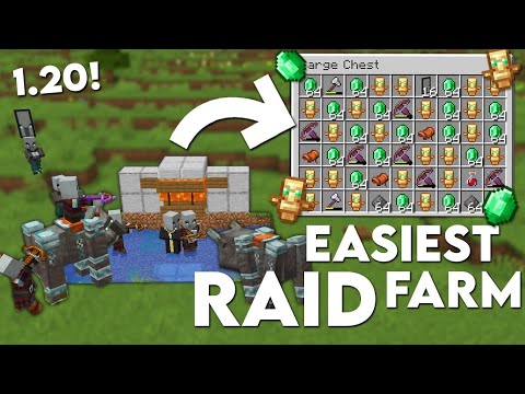 Insane Loot! Easiest Minecraft Raid Farm 1.20+ | Flexa XD