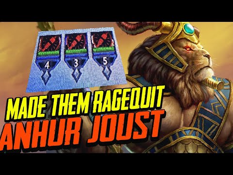 THESE SICK PLAYS MADE THIS GUY RAGE QUIT! | Ranked Joust Solo Queue Ep. 7 - SMITE Anhur Gameplay