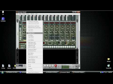 Using Redrum in Reason 4.0 - Basic Tutorial -