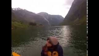 preview picture of video 'Kayaking through the Nærøyfjord (updated)'