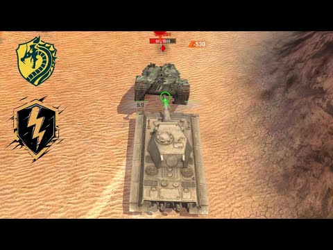 World Of Tanks Blitz [wotb]: BC-25t Brutally Destroyed By E50M (RAMMED)