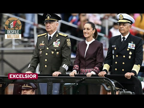 Presidenta Sheinbaum pasa revista a tropas en el Desfile Militar 2025