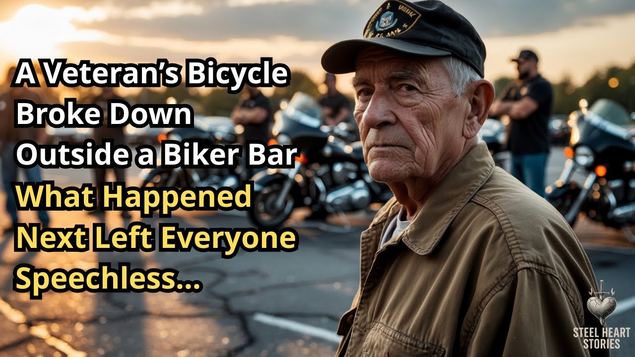 A Veteran’s Bicycle Broke Down Outside a Biker Bar — What Happened Next Left Everyone Speechless...