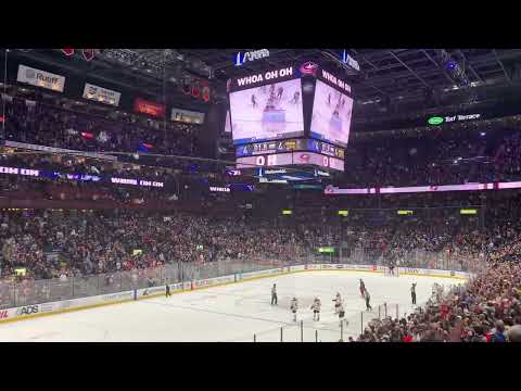 Blue Jackets 4-4 tying goal with 1.8 seconds left in the game vs Boston Bruins
