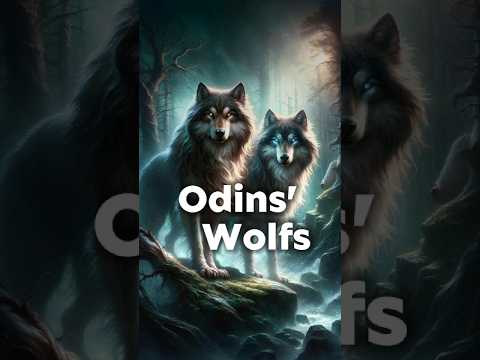 Allfather Odin and his animal companions! #youtubeshorts  #norsemythology  #odin