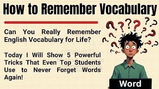 5 Powerful Tricks to Remember English Vocabulary for Life 🔥| Master Words Fast & Speak Confidently ✅