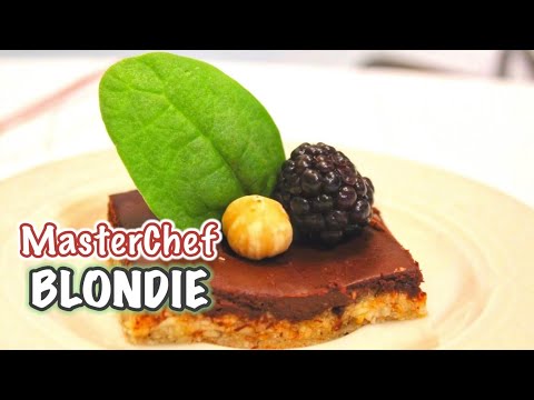 The EASIEST Master Chef inspired VEGAN BLONDIE Recipe