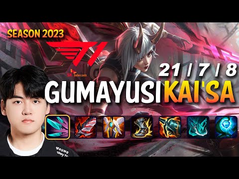 T1 Gumayusi KAI'SA vs TRISTANA ADC - Patch 13.15 KR Ranked