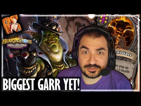 MY BIGGEST GARR YET! - Hearthstone Battlegrounds