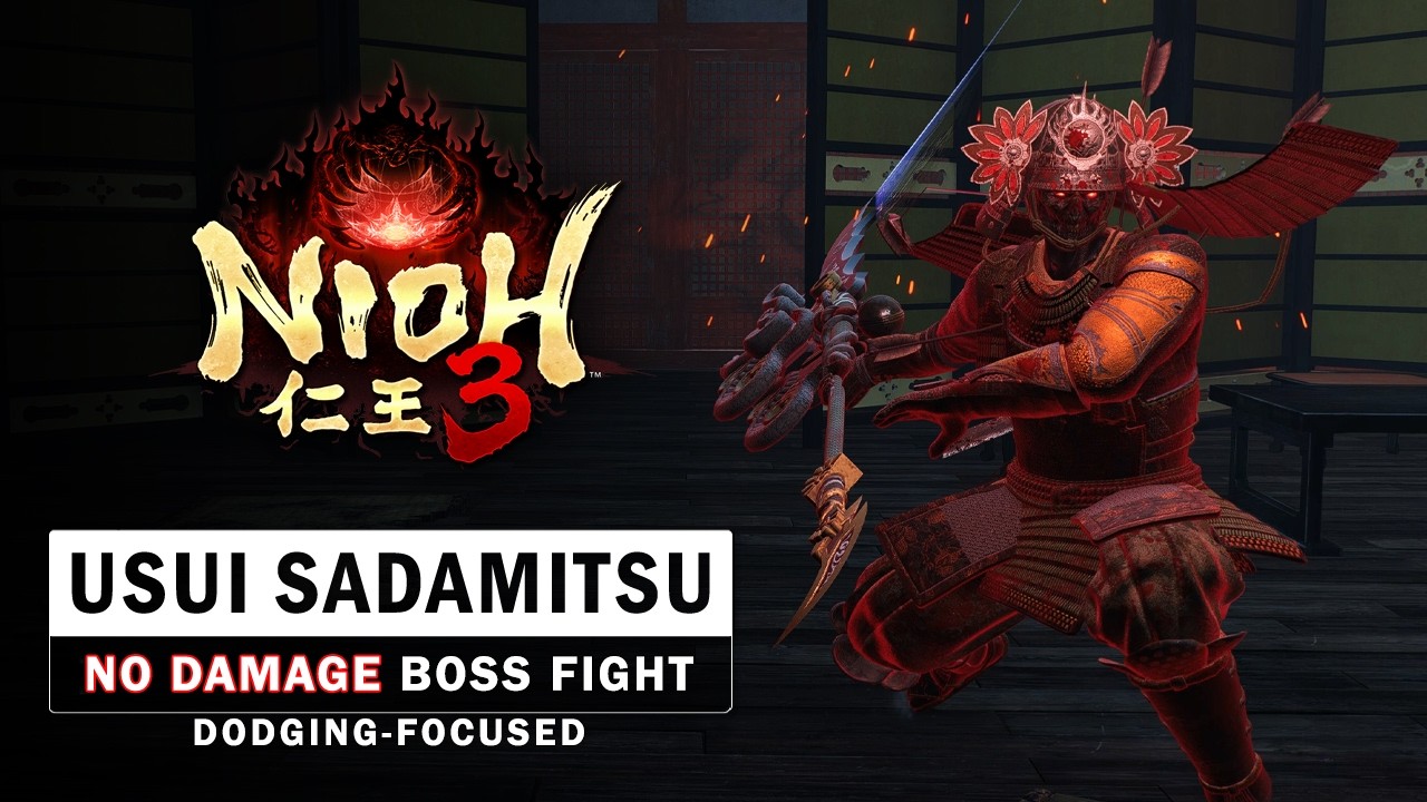 Nioh 3 - Usui Sadamitsu Boss Fight (No Damage)