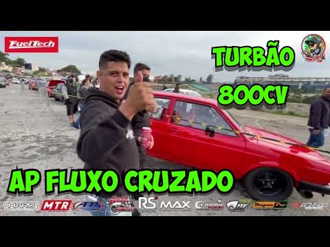 Golzão foguete. 870 cavalos e pneu Radial nos 6segundos! #golturbo #rachainterlagos