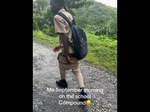 🇯🇲 On His Way To School❗️