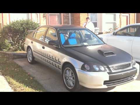 96 HONDA CIVIC LX CUSTOM MATTE BLACK VINYL