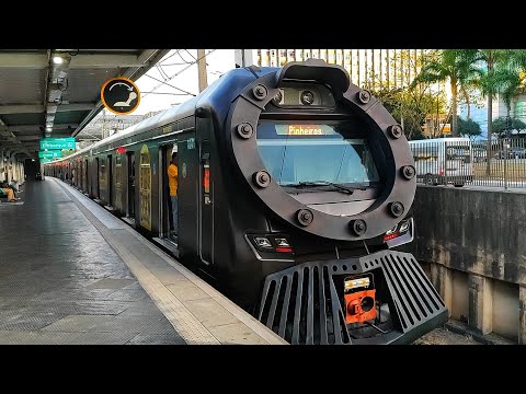 ViaMobilidade A24 (Maria Fumaça/Série 8900) alinhando e partindo de Hebraica – Rebouças.