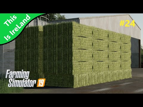 Making hay Bales-New Holland T6 Farming Simulator 19 Timelapse - This is Ireland FS19 Ep 24
