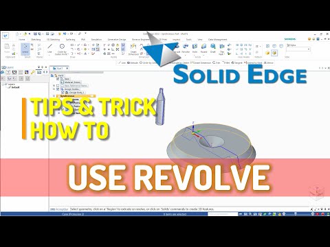 Solid Edge How To Revolve