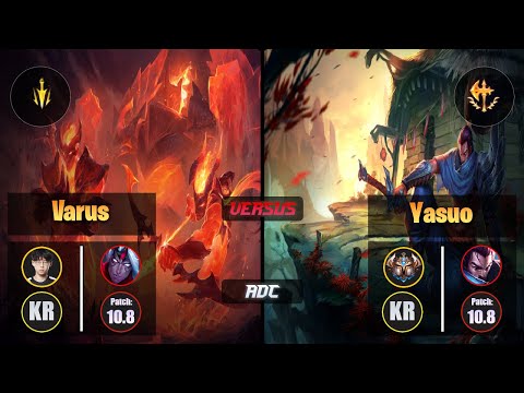 Zenit VARUS (ADC) [Lethal Tempo] VS YASUO - Challenger KR Patch 10.8