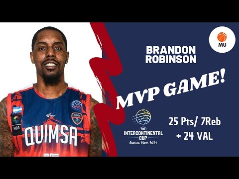 Brandon Robinson vs San Pablo Burgos (25pts/7Reb/+24VAL) - MVP GAME! - #IntercontinentalCup