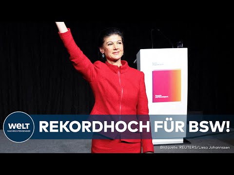 UMFRAGEHOCH: Sahra Wagenknechts BSW erreicht die Zehn-Prozent-Marke